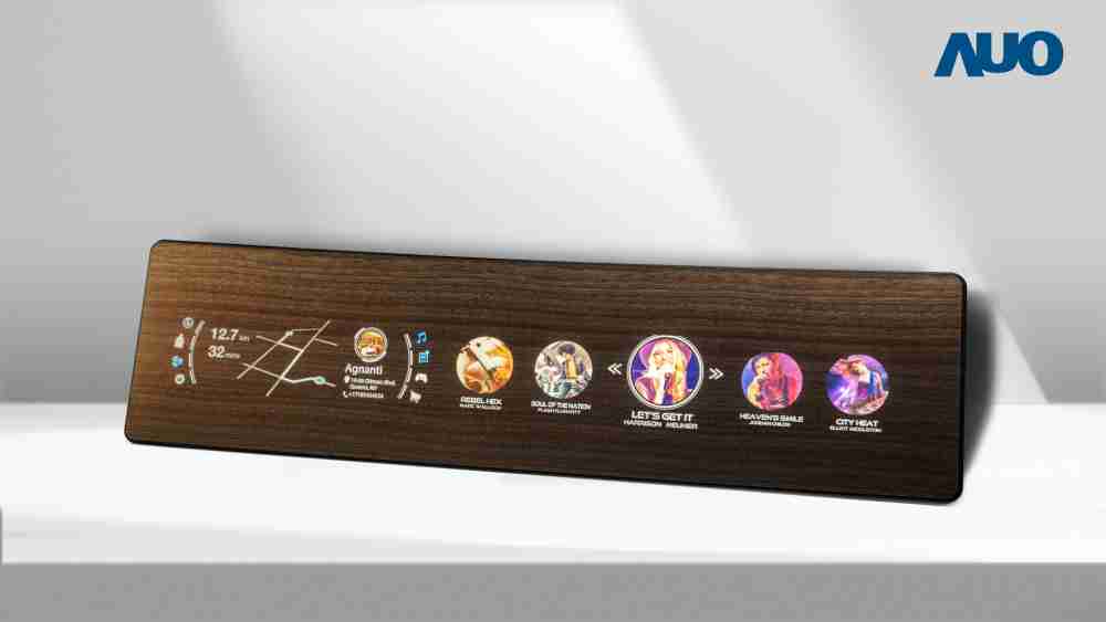 冰球突破研发全球最高穿透度达80%的AmLED木纹显示器，，，可于使用时呈现高亮度、、清晰可见的信息，，并在不使用时回归为单纯的饰板，，节能兼具美观